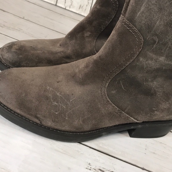 Taupe Nine West Leather Krasher Back Lace Boot - Picture 10 of 11